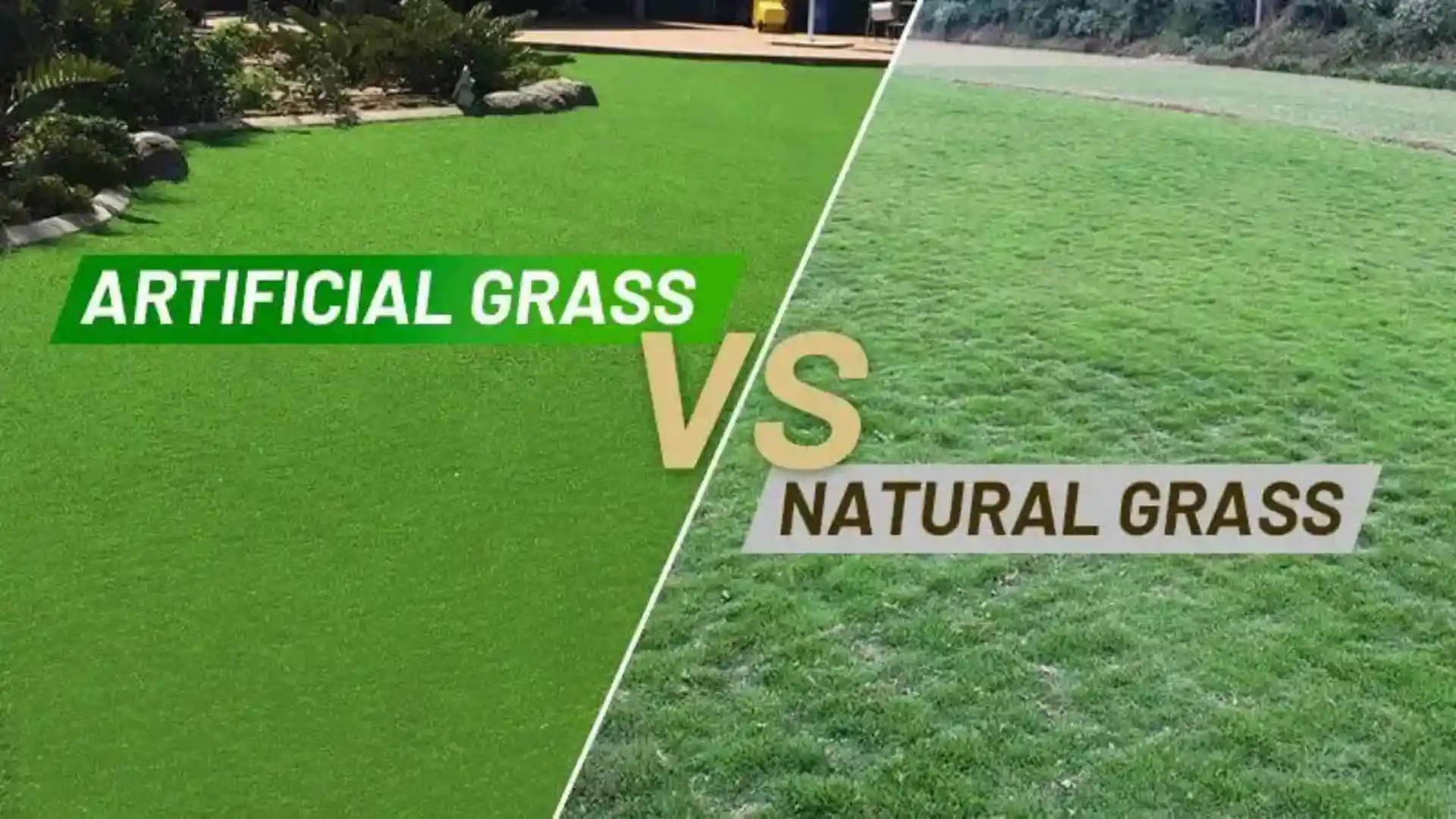 Artificial Grass VS Natural grass 